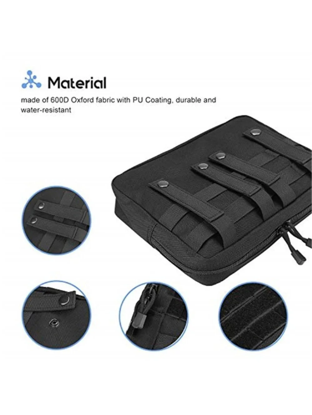 Tactical Admin Molle Pouch,Military MOLLE Pouch Horizontal Multi-Purpose Utility